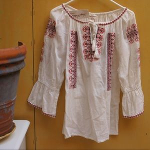 White Peasant Blouse | XL